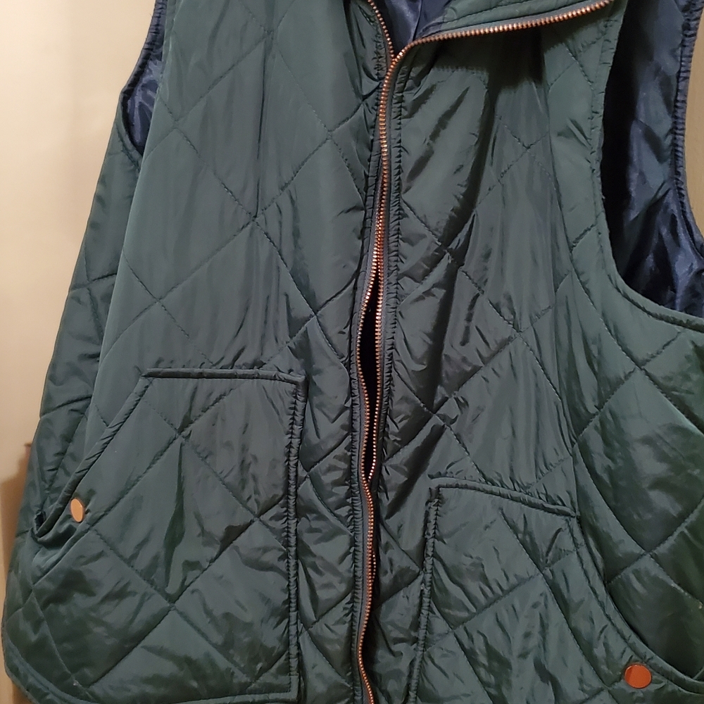 Quilted vest hunter green